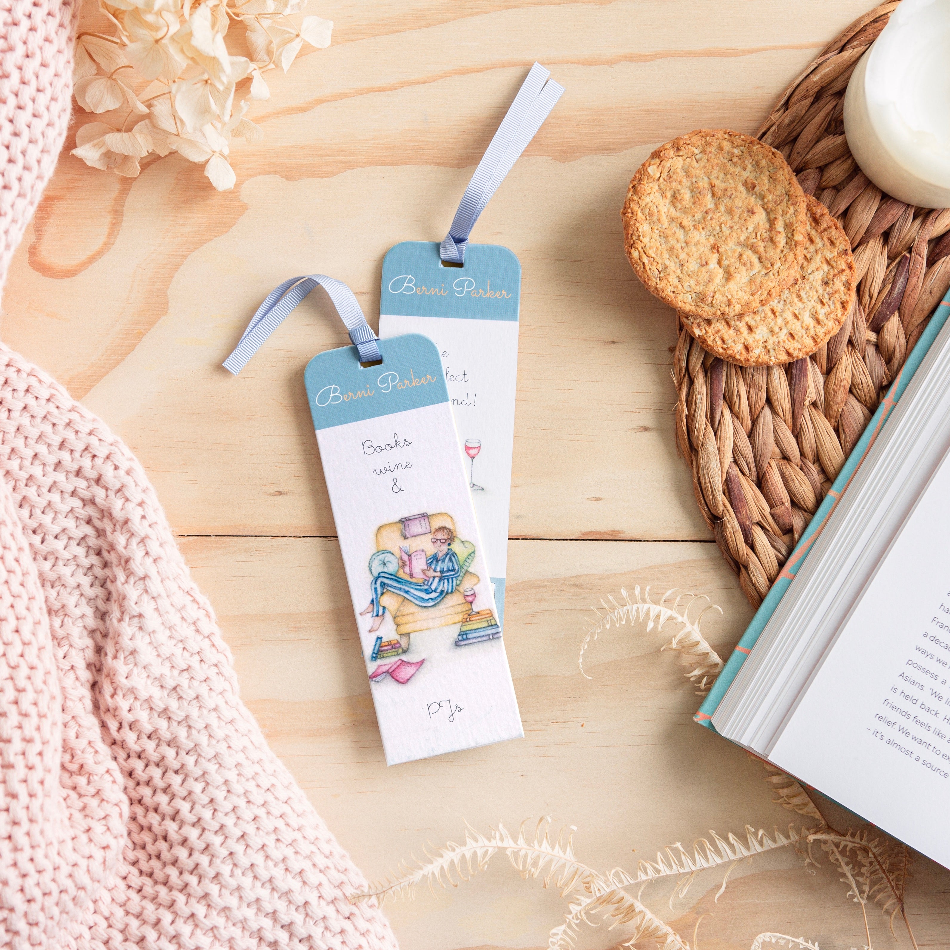 Bookmark - BM-09 - Books Wine and PJ's