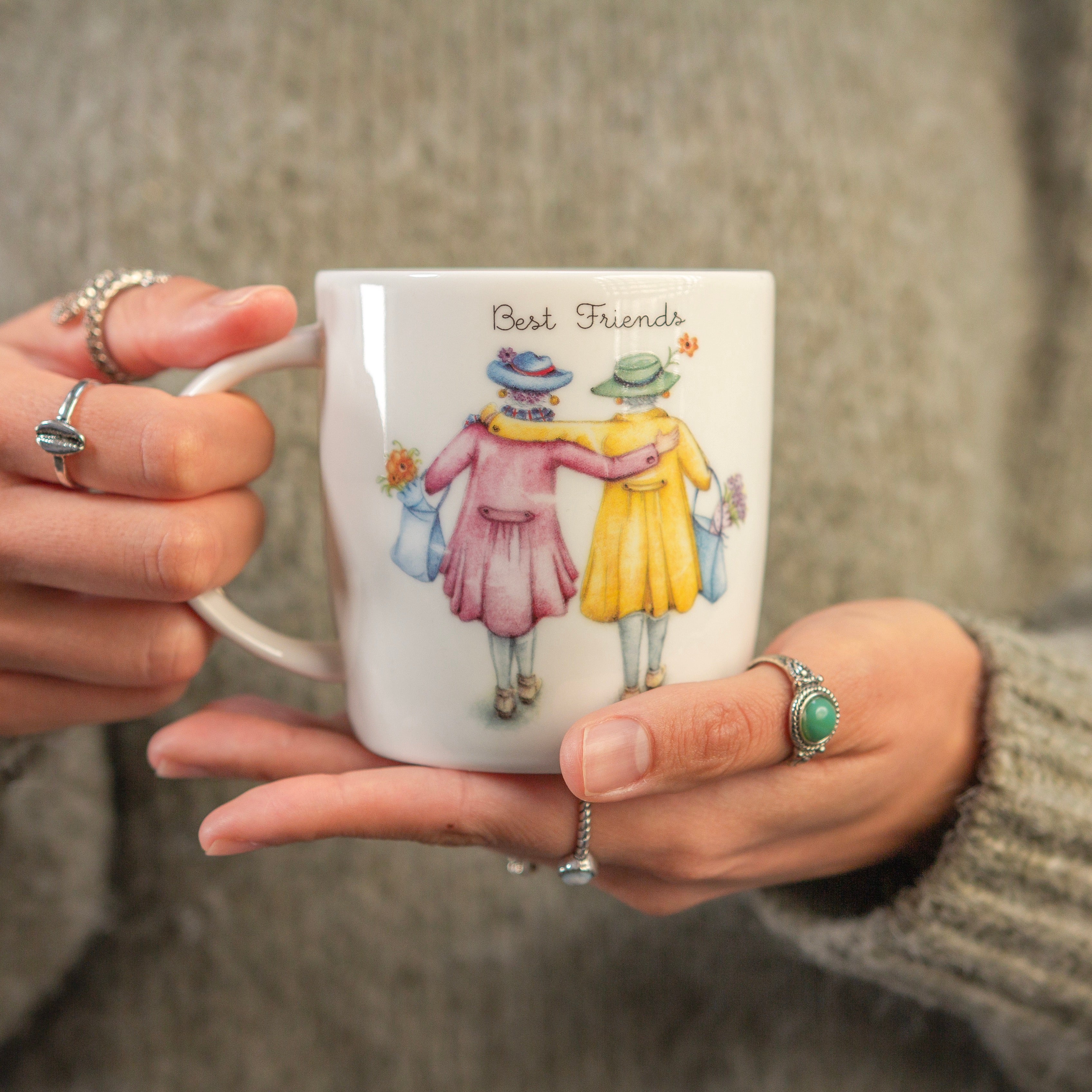 Fine China Mug - MG-17 - Best Friends