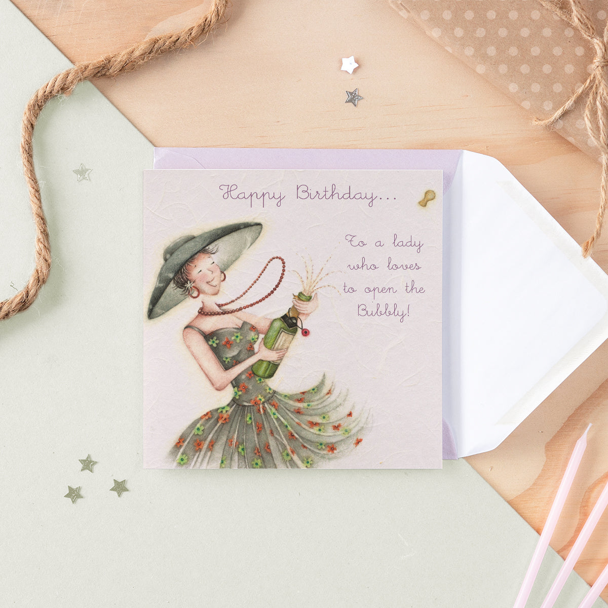 LB12 - To a lady who loves to open Bubbly