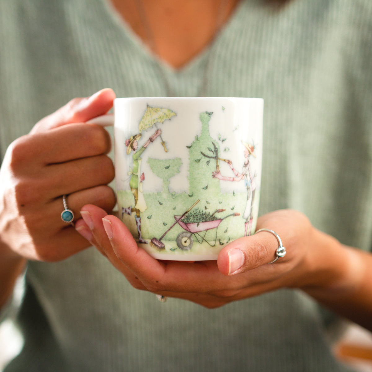 Fine China Mug - MG-03 - Gardening Girls