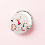 Pocket Mirror - PM-04 - Fifty Shades of Red & White