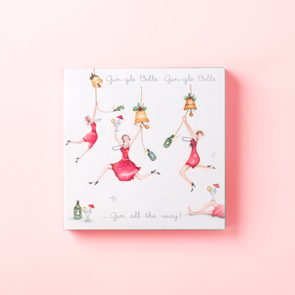 Note Card Set - NC-07- Christmas Card Boxset - Gin-Gle Bells