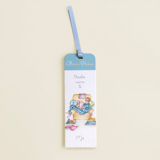 Bookmark - BM-09 - Books Wine and PJ's