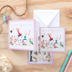Note Card Set - NC-03 - Fifty Shades of red & white